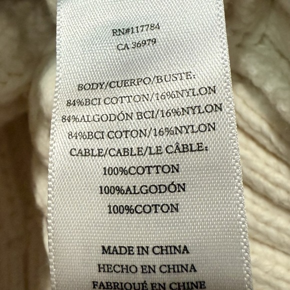 Rails Romy Sweater Ivory Multi Colored Daisies Chunky  Knit Crochet XS - Current - Picture 9 of 9